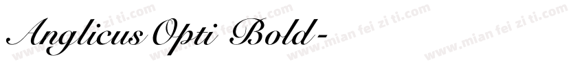 AnglicusOpti Bold字体转换